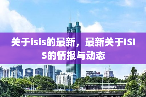 關(guān)于isis的最新，最新關(guān)于ISIS的情報與動態(tài)山東水清源環(huán)?？萍加邢薰? class=