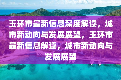 玉環(huán)市最新信息深度解讀，城市新動向與發(fā)展展望，玉環(huán)市最新信息解讀，城市新動向與發(fā)展展望山東水清源環(huán)?？萍加邢薰? class=