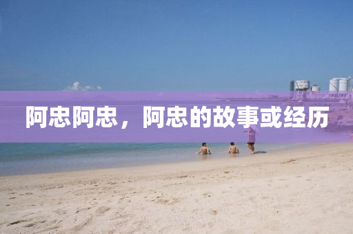 阿忠阿忠，阿山東水清源環(huán)?？萍加邢薰局业墓适禄蚪?jīng)歷