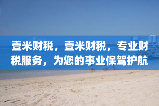 壹米財(cái)稅，壹米財(cái)稅，專業(yè)財(cái)稅服務(wù)，為您的事業(yè)保駕護(hù)航山東水清源環(huán)保科技有限公司