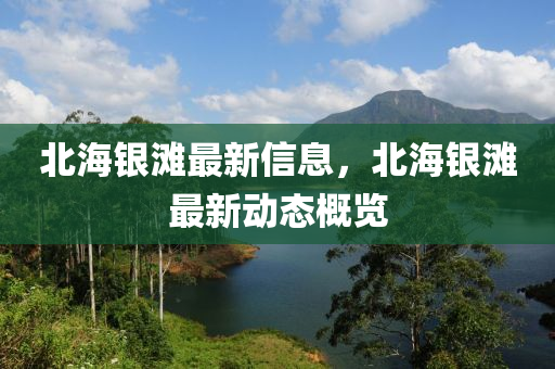 北海銀灘最山東水清源環(huán)保科技有限公司新信息，北海銀灘最新動(dòng)態(tài)概覽