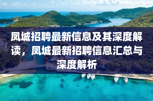 鳳城招聘最新信息及其深度解讀，鳳城最新招聘信息匯總與深度解析